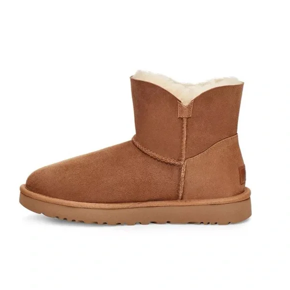 NEW IN BOX: Women's Bailey Zip Shearling Lined Mini Boots - Picture 3 of 6